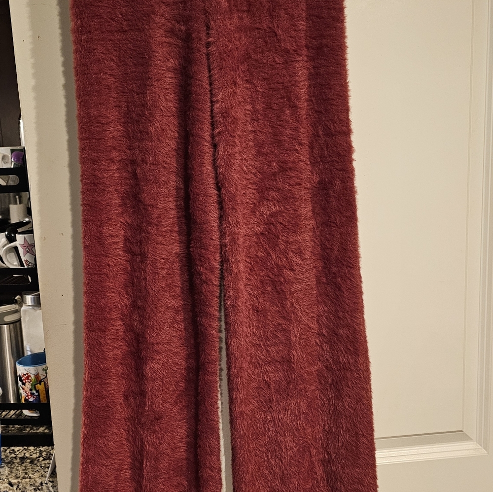 P.J. Salvage Plush Burgundy Sleepwear Pants